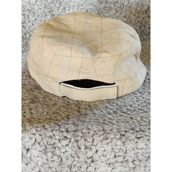 Peter Grimm Plaid Cadet Hat Lined Cap Adjustable Strapback‎ Brown/Tan Pro Rodeo - Picture 9 of 9